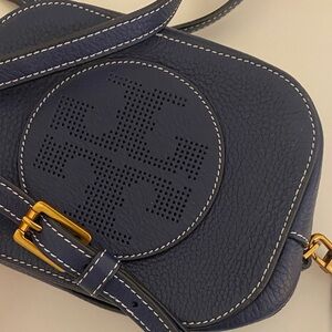 Authentic Tory Burch Navy Blue Crossbody